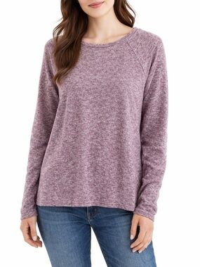American Eagle Soft & Sexy Plush Top Women M Pink Long Sleeve Cozy Shirt